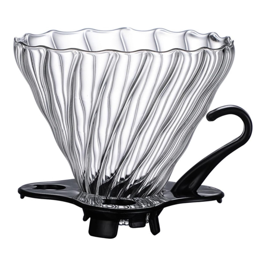 V60 vidrio base negra